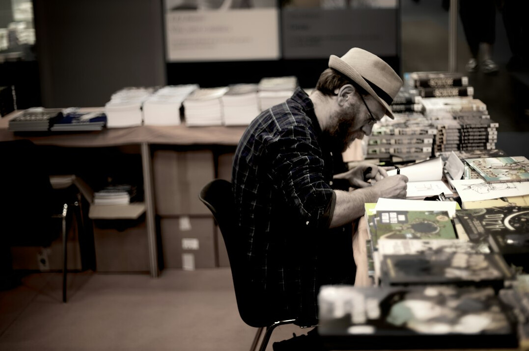 detective examining old case files
